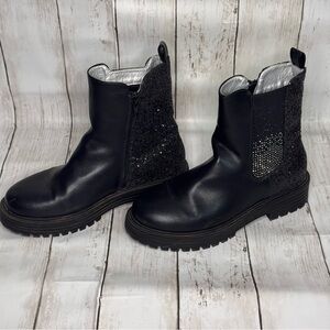 Sparkly Black Kids Boots